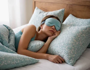 durmiendo con antifaz en ojos