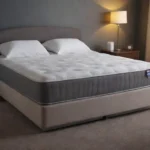 almohada de microesferas encima de un colchón de una cama