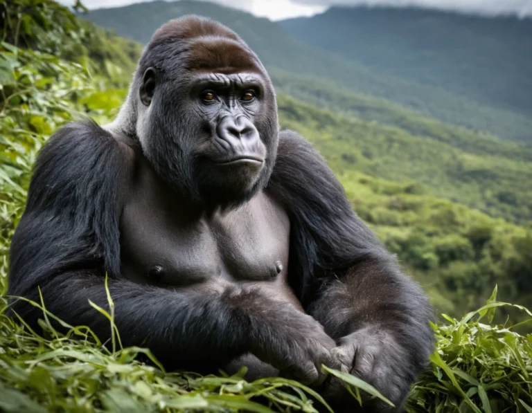 Por qué el gorila de montaña está en peligro de extinción