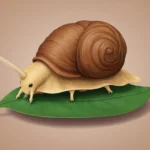 Un caracol venenoso gigante deslizándose por una superficie