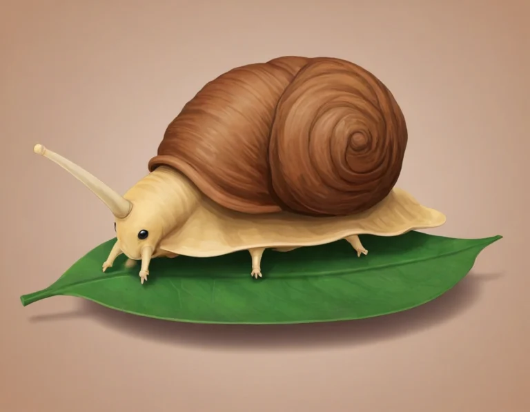 Un caracol venenoso gigante deslizándose por una superficie