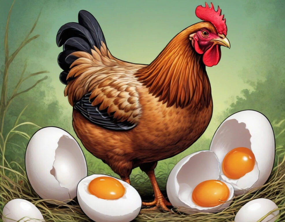 Como es el proceso del huevo de gallina