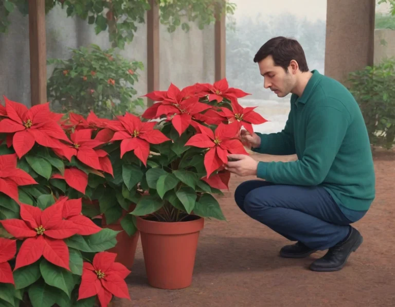 Cómo hacer que la flor de Pascua se ponga roja