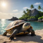 Las tortugas de tierra beben agua