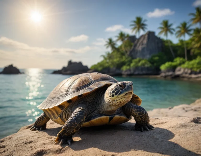 Las tortugas de tierra beben agua