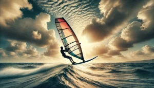 Por qué el windsurf se practica mar adentro
