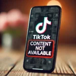 tiktok no está disponible