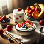 mejor la fruta antes o después del yogur