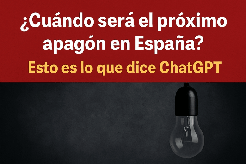 Cuándo será el próximo apagón en España