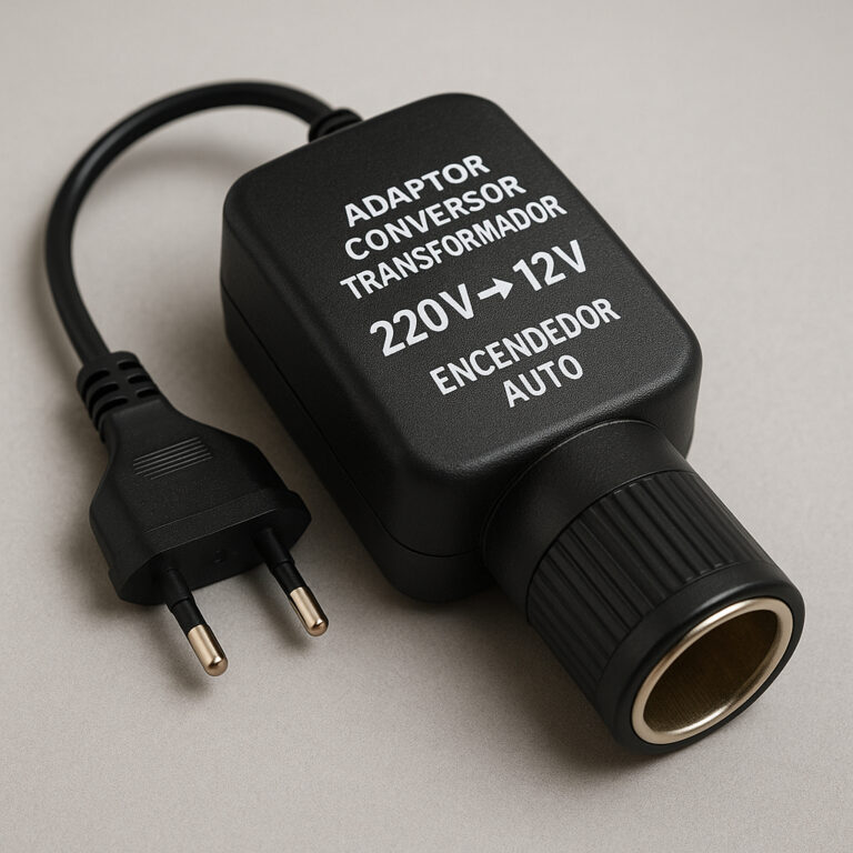 adaptador mechero coche 12v a enchufe pared 220v
