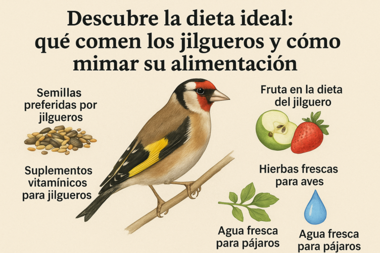 🐦🌾 Qué comen los jilgueros y cómo mimarlos un poquito más 🌿💛