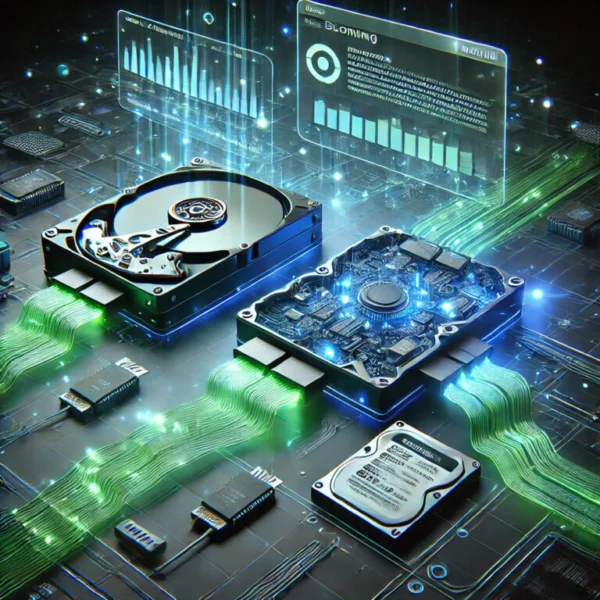Una imagen de un disco duro viendose su interior, supuestamente es un disco dañado y se muestra para el artículo de como reparar un error.