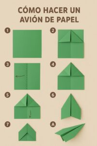 ✈️ Cómo Hacer un Avión de Papel Que Vuele Mucho (Guía Paso a Paso)