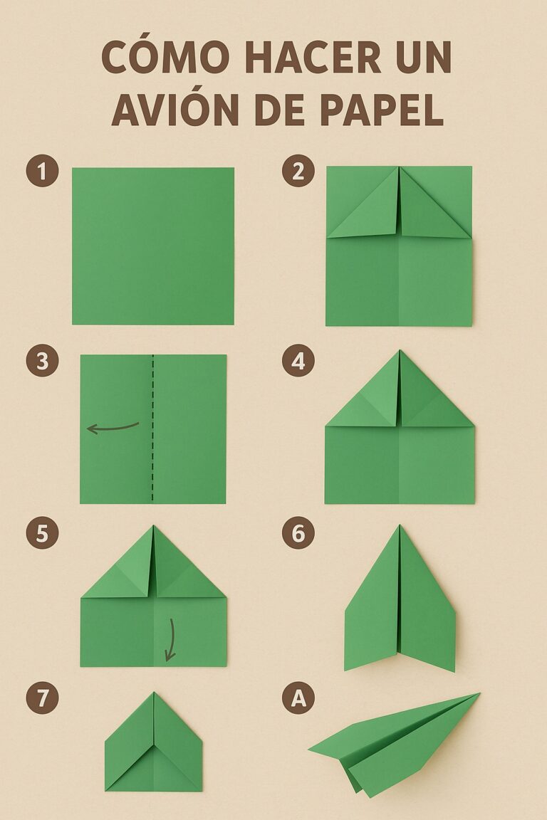 ✈️ Cómo Hacer un Avión de Papel Que Vuele Mucho (Guía Paso a Paso)