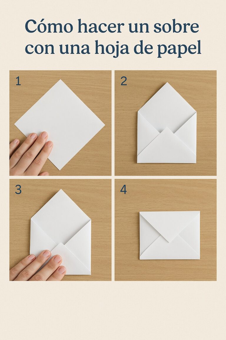 ✉️ Cómo hacer un sobre con papel fácil y bonito (sin plantillas) 💌 Tutorial paso a paso