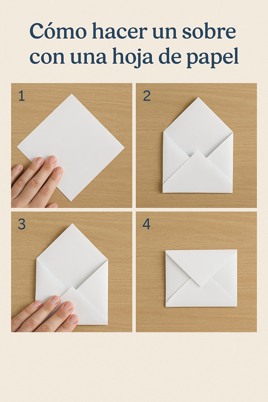 Tutorial full Cómo hacer un sobre con papel