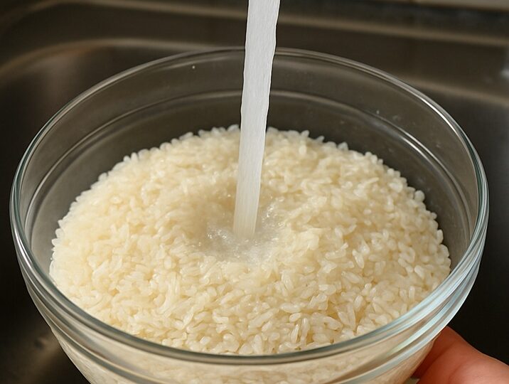 truco casero Lava el arroz y cocina en la mitad de tiempo