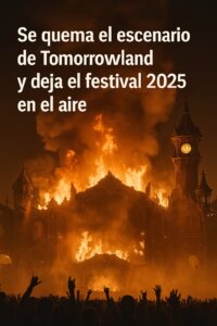 🔥 Se quema el escenario de Tomorrowland y deja el festival 2025 en el aire 😢