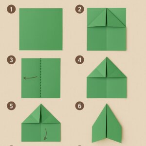 como hacer un avión de papel fácil para niños