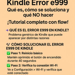 error e999 kindle amazon