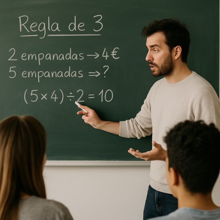 🤯 ¿Regla de 3? Tranquilo, que no es brujería. Te lo explico como si estuviéramos en el recreo 😅📐