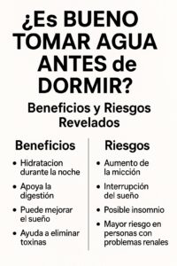 Beneficios de Beber Agua Antes de Dormir