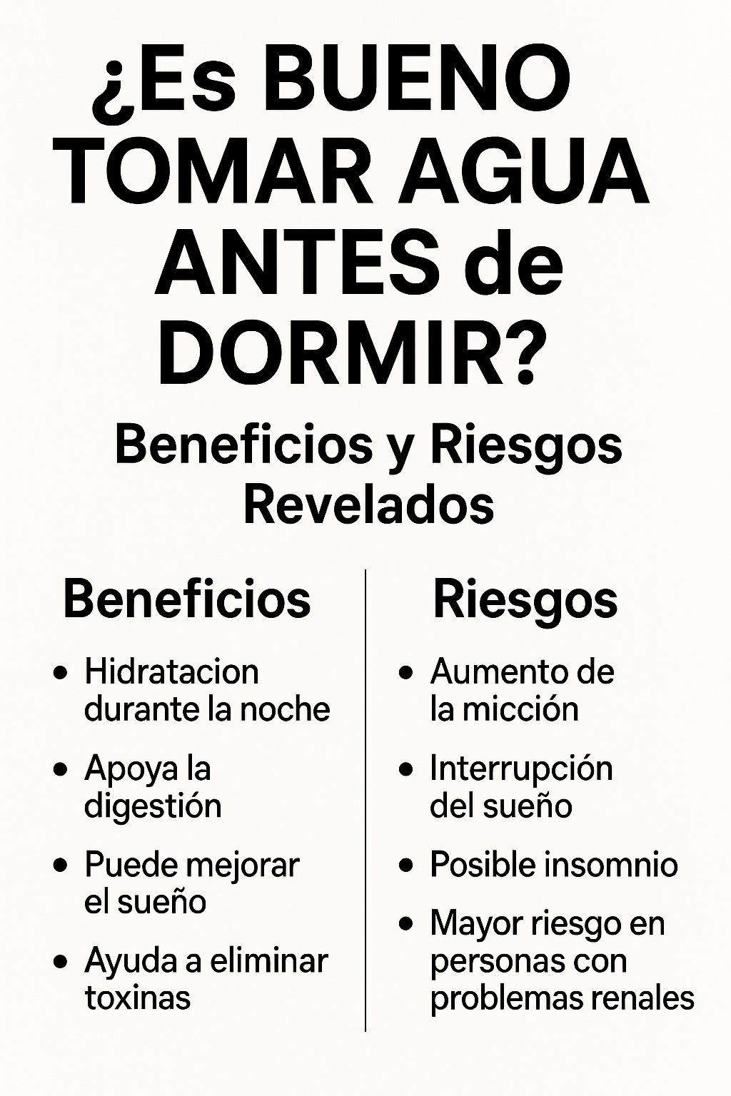 Beneficios de Beber Agua Antes de Dormir