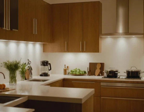 ¿Cómo se limpian los muebles de madera de la cocina?