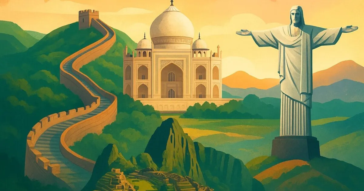 Las siete maravillas del mundo: de Machu Picchu al Taj Mahal
