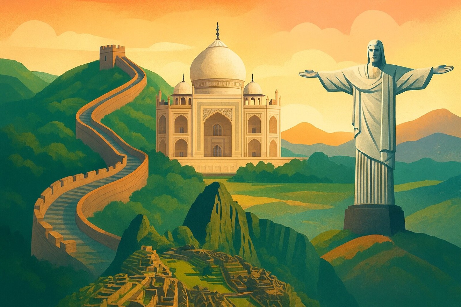 Conociendo las 4 maravillas del mundo
