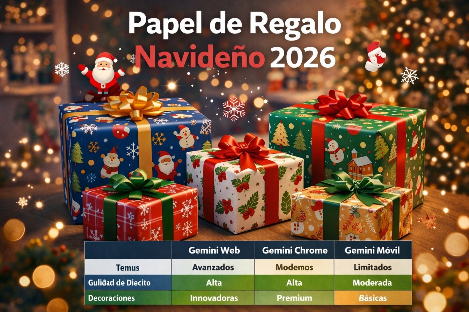 Papel de Regalo Navideño 2026