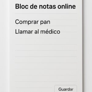 bloc de notas de online