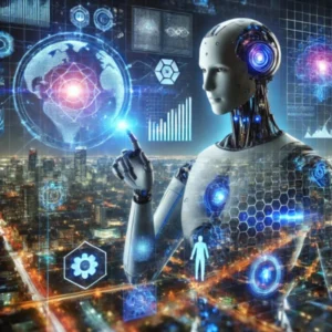 Panorámica de un centro de datos de Meta con hileras de GPUs apiladas